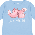 thumbnail image 4 of Inktastic Let's Relaxolotl with Cute Sleeping Axolotls Boys or Girls Long Sleeve Toddler T-Shirt, 4 of 5