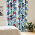 thumbnail image 2 of Ambesonne Exotic Birds Curtains, Toucan Flamingo Floral, Pair of 28"x63", Sky Blue Multicolor, 2 of 5