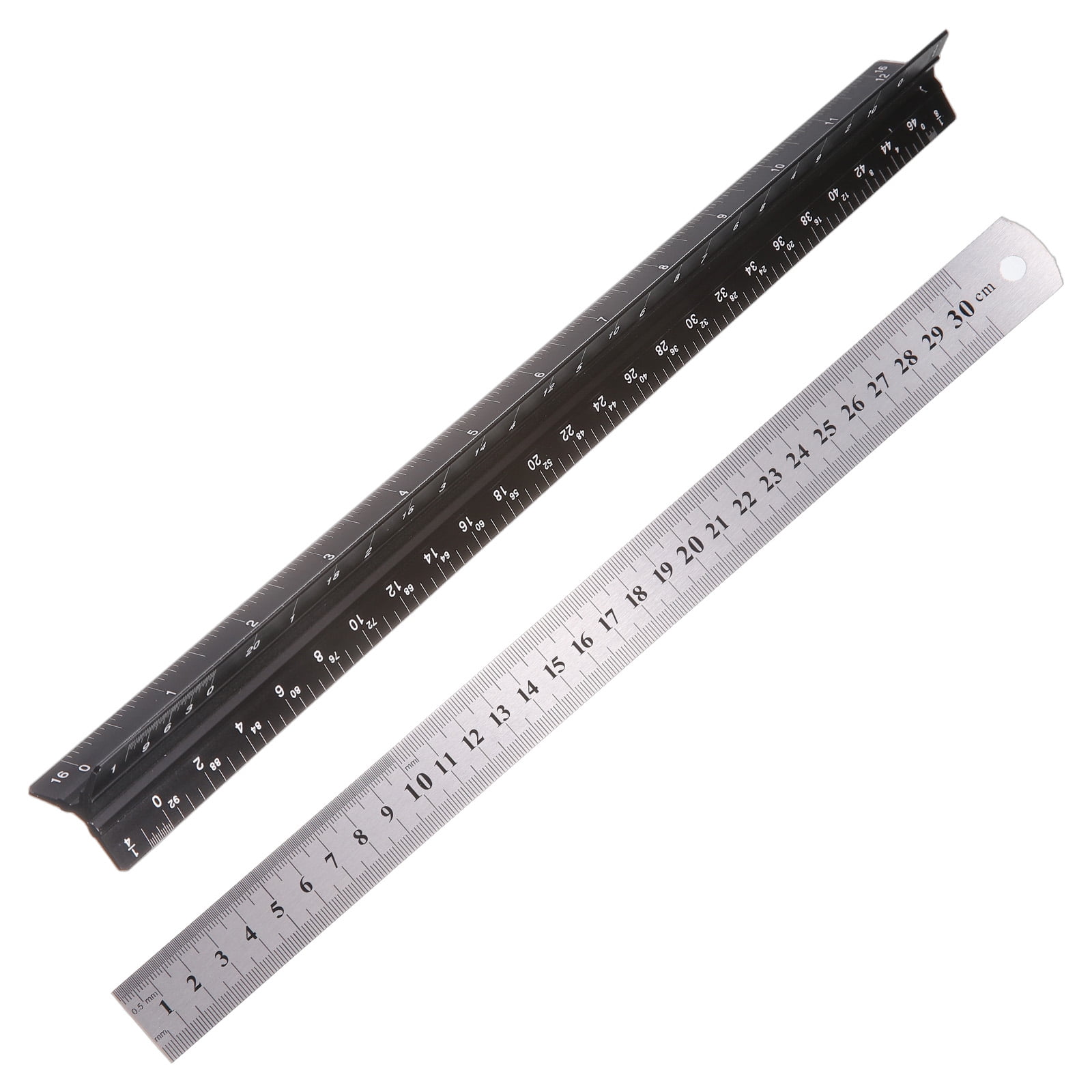 School Office Workshop Ruler Helix 18 Inch Steel Ruler – 45cm Metal ...