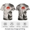 thumbnail image 3 of Rebaike Samurai Anime Manga Art T-Shirt – Japanese Warrior Ink Style Graphic Tee for Men, 3 of 7