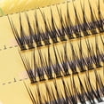 thumbnail image 2 of Eye Makeup Tool Natural Swallow Tail Soft Eyelashes False Lashes Clusters Lashes Individual Lashes 14MM, 2 of 8