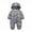 Gray, variant on URMAGIC 0-18M Baby Winter Warm Camouflage Print Hooded Jumpsuit Puffer Coat Romper Snowsuit for Newborn Infant Toddler Boys Girls