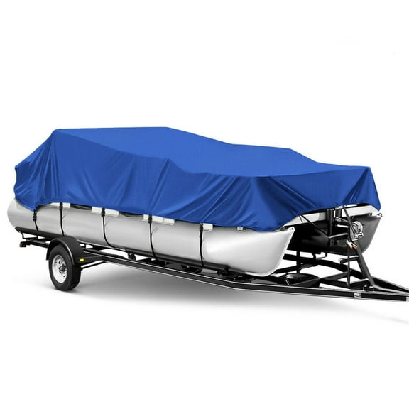 ALL-CARB Image not found 21-24Ft Heavy Duty Waterproof Trailerable Ski Pontoon Boat Cover Beam 102" Blue