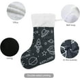 thumbnail image 3 of GZHJMY Christmas Stocking, Personalized Space Planet Large Candy Stocking, 1 PCS Hanging Gift Xmas Stocking Decoration for Family Holiday Party Ornaments Decor Fireplace, 3 of 7