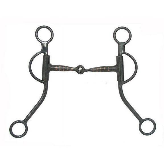 AJ Tack Double Rein Long Shank Snaffle Bit