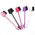 thumbnail image 5 of 4 Pcs Eyebrow Brush Eyelash Comb 2 in 1 Makeup Grooming Brush Hair Dressing/Waxing/Dying Tool with Handle Tip for Travel Home Salon Barber,Random Colo, 5 of 5