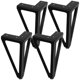 thumbnail image 1 of unbranded 1Jgo Patas De Metal Negras Para Muebles Instalación Fácil Para Sofá Y Mueble De TV, 1 of 8