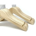 thumbnail image 2 of Cedar Elements - Baby/Toddler/Children Wooden Hangers (12 Pack) for Kids Clothes NB-4T ; Perfect for Nursery Organizers and Closet Storage (Baby/Toddler Hangers NB-4T, Natural Wood), 2 of 2