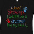 thumbnail image 4 of Inktastic Drummer Like Daddy Boys or Girls Toddler T-Shirt, 4 of 5