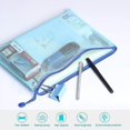 thumbnail image 3 of Carteras de plástico YONGSHENG 10 piezas A5 con cierre de cremallera, 3 of 5