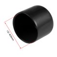 thumbnail image 3 of Uxcell  1.38'' Vinyl Round Caps Cover Screw Thread Protector Rubber Black 5pcs, 3 of 6