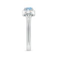 thumbnail image 3 of ANGARA Natural Solitaire Aquamarine Infinity Knot Engagement Ring in 14K White Gold for Women (Size-5mm) | March Birthstone, Birthday, Anniversary, Jewelry Gift for Women | Natural Aquamarine Ring, 3 of 10