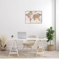 thumbnail image 2 of Stupell Industries Detailed Boho World Map Graphic Art Gray Framed Art Print Wall Art, Design by Elizabeth Medley, 2 of 8