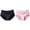 N-Pink 1PCS & Black 1PCS, variant on 2 Pack(Purple 1PCS & Light Blue 1PCS) athletic Panties for Multipack Logo Low Waist Striped Tangas No Show Bikini Thongs Women Underwear Panties Thong
