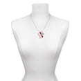 thumbnail image 3 of Delight Jewelry Acrylic Red "Hello" Name Tag Mother & Daughter Heart Necklaces (Set of 2), 19"+2", 3 of 4