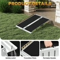 thumbnail image 4 of Wheelchair Ramp 3FT,Portable Folding Aluminum with Load-Reducing Shoulder Strap,800lbs Capacity,Wheelchair Ramps for Home, Steps, Stairs, Doorways, 4 of 9