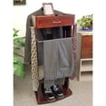 thumbnail image 3 of Proman Products Norstar Valet Stand With Mirror, Mahogany, 3 of 18