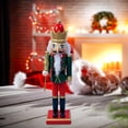 thumbnail image 4 of Estatuilla de Cascanueces perfecl Madera Adorno Navidad Estilo C, 4 of 8