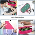 thumbnail image 2 of TEQUAN Large Capacity Pencil Case, Blue Tennis Racket Sports Pattern Pencil Pouch 2 Compartments Pencil Bag (Pink), 2 of 7
