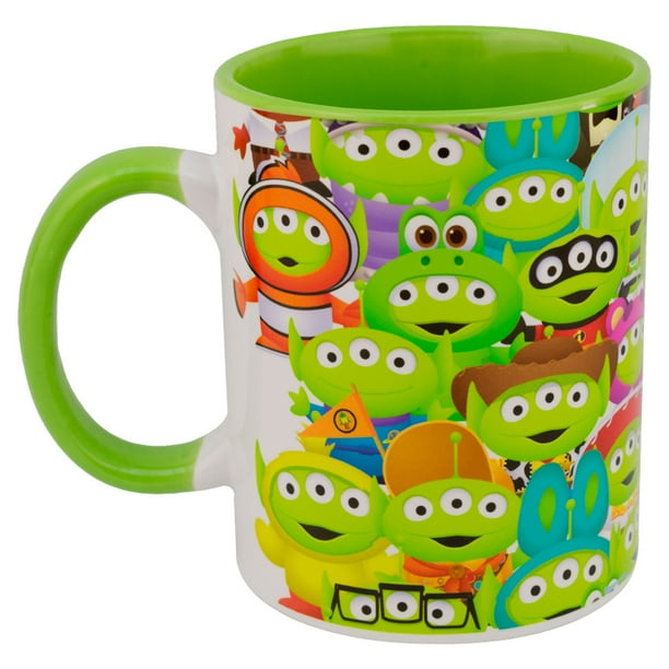 Taza Clásica de Cerámica Ambient 21 Diseño Marcianitos Toy Story 500 ml Verde