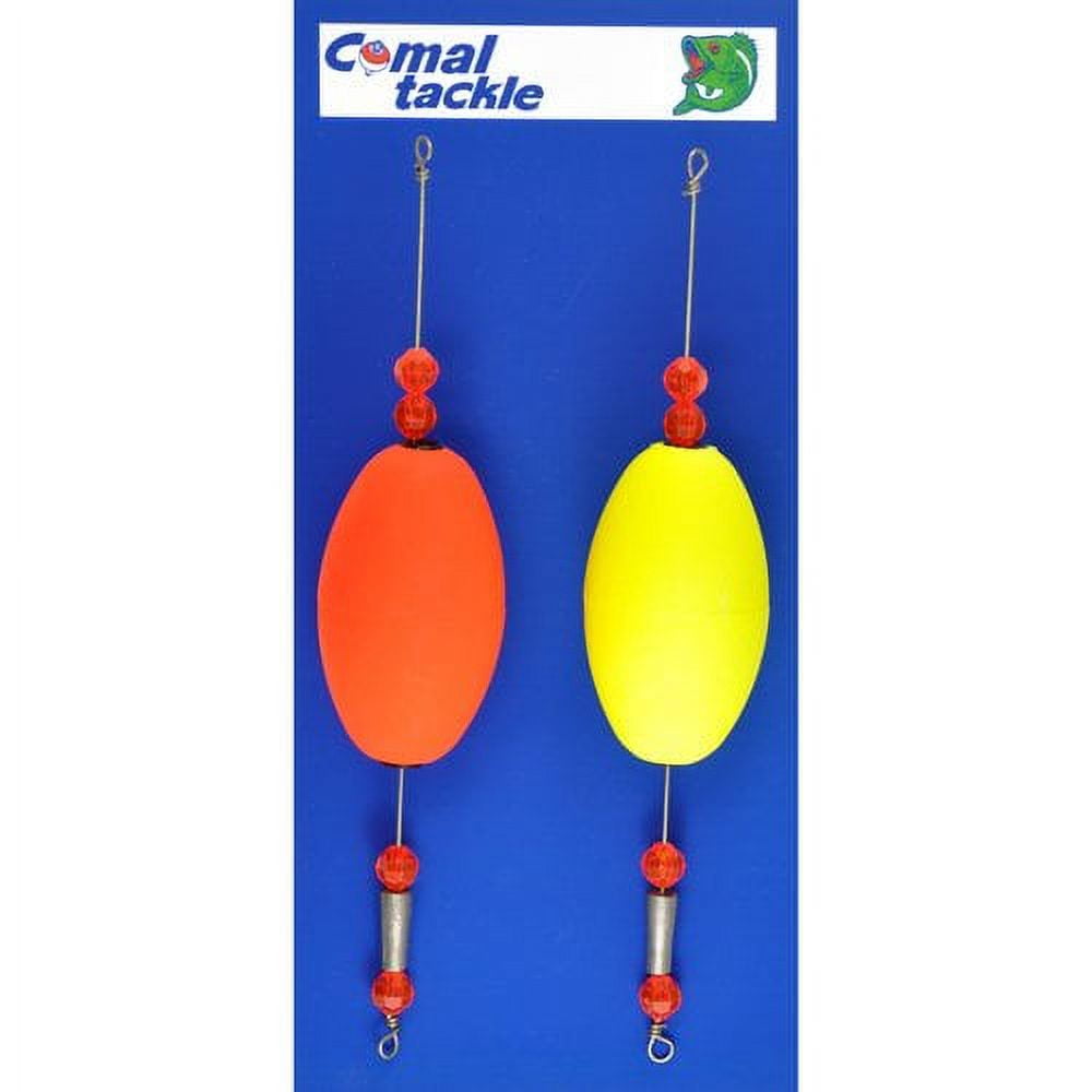 (2 pack) Comal Weighted Oval Reddi Rattle Fishing Float, 2.5-Inch, 2-Pack