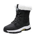 thumbnail image 2 of Botas de nieve cálidas y gruesas de caña alta, zapatos de algodón, botas ligeras de talla grande para mujer Wmkox8yii ghj2234, 2 of 9