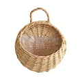 thumbnail image 2 of NovaStitch Handwoven Storage Basket Fruit Vegetable Flower Baskets Rattan Shopping Bag Bread Picnic Basket Desktop Sundries Organizer, 2 of 6