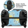 thumbnail image 4 of Summer Cake Icecream Travel Luggage Suitcase COVER, Washable Suitcase COVERS Elastic, L - Fits 25-28 inch luggage (No Suitcase), 4 of 6