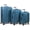 Turquoise, variant on Twilight Lightweight Nylon 3-Piece Spinner Luggage Set - Turquoise