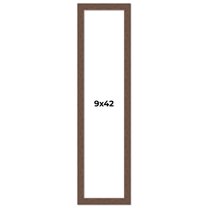 9x42 Frame Brown Farmhouse Solid Wood Picture Frame Width 1.5 Inches | Interior Frame Depth 0.5