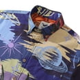 thumbnail image 2 of YIUME Men's Hawaiian Shirt 1950s Vintage Moonlight Sonata Print Short Sleeve Aloha Shirt, 2 of 8