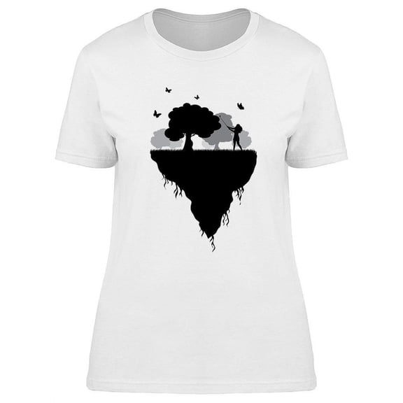 Island With Woman Playing Golf T-Shirt Women -Image by Shutterstock, Female Large