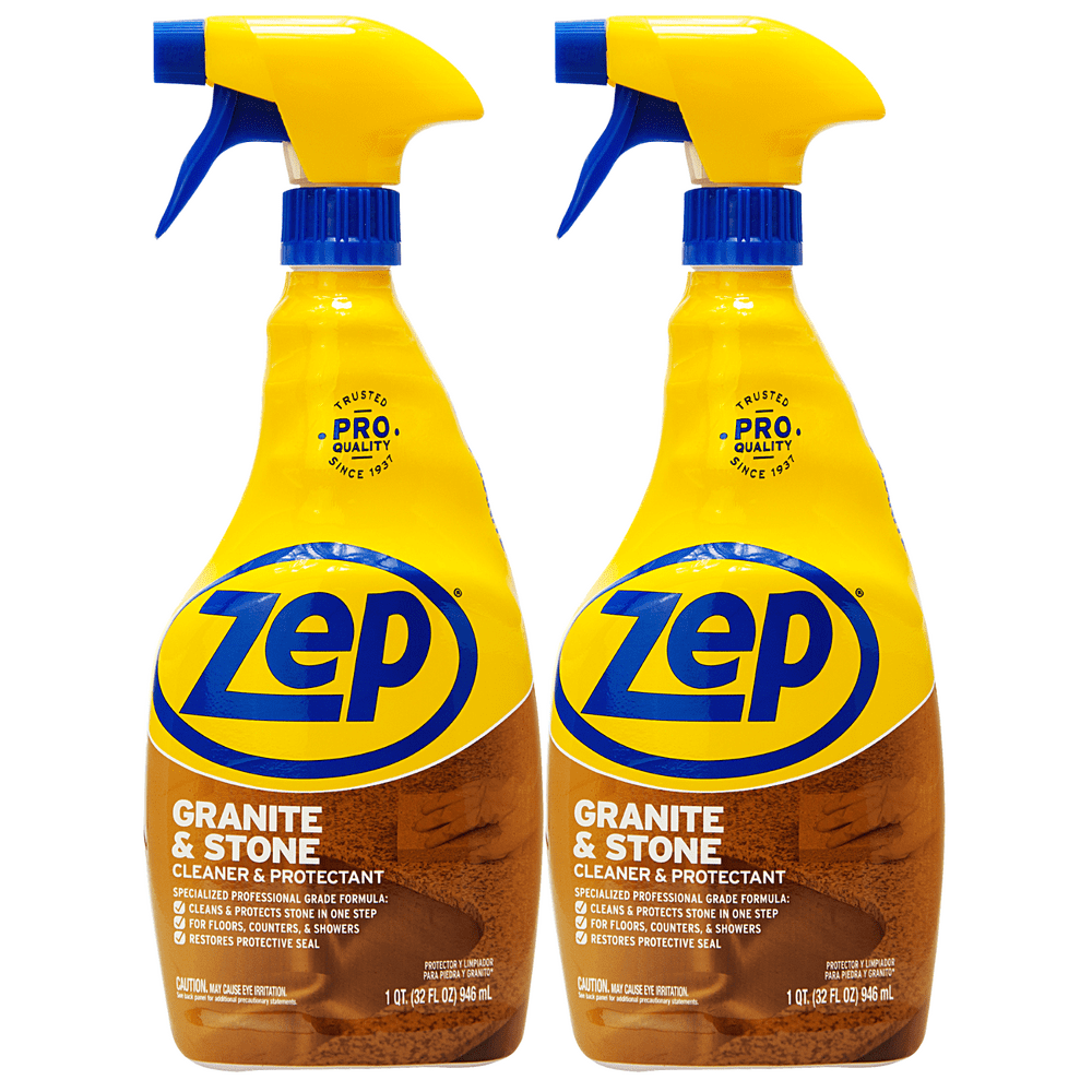 Zep Granite and Stone Cleaner and Protectant 32 oz. (Pack of 2) Cleans