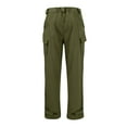thumbnail image 4 of Men's Lightweight Quick-Dry Tactical Pants, Water Resistant Hiking Pants with Pockets for Outdoor & Work (No Belt),Green,XL, 4 of 5