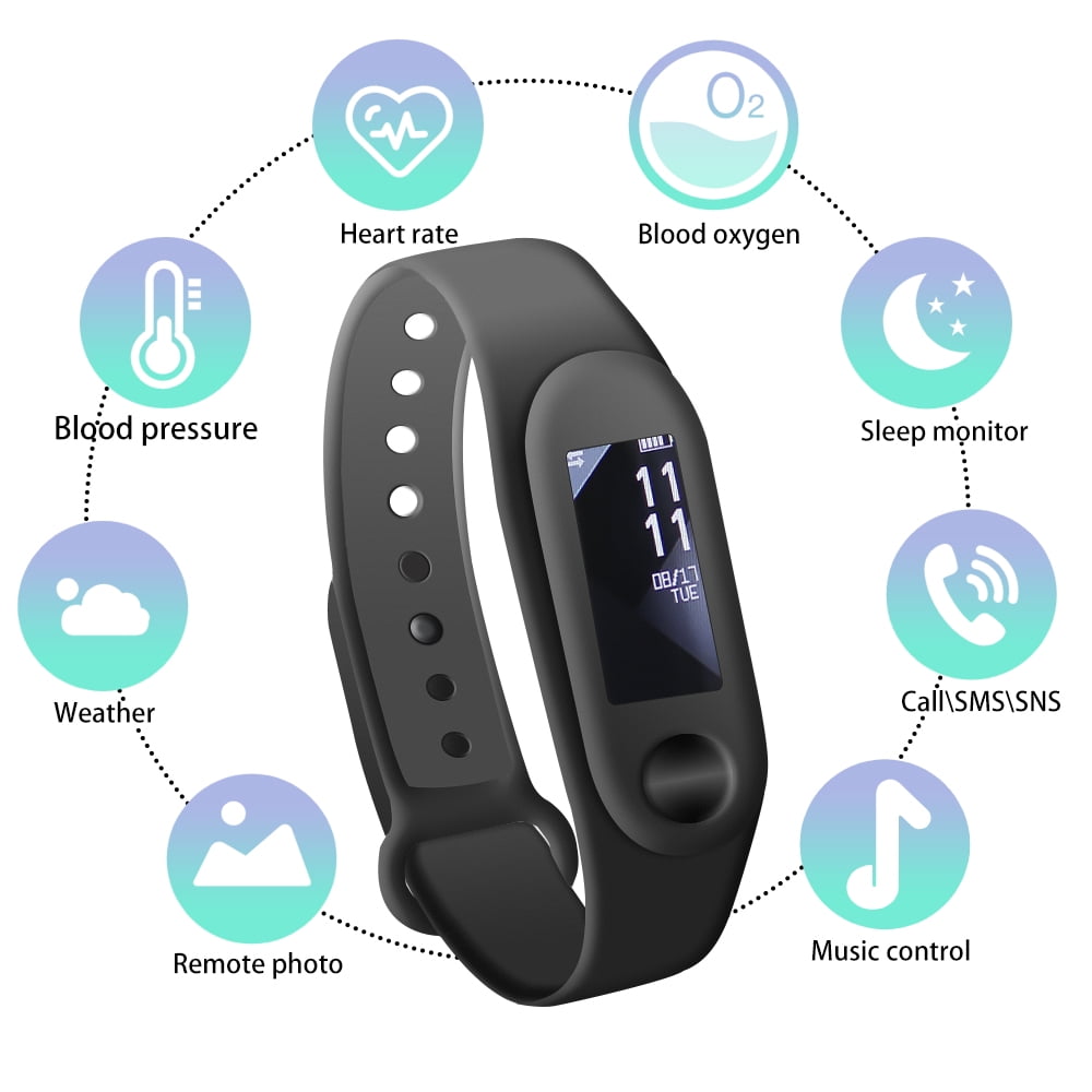 Fitness Tracker, Ganen Fitness Tracker Smart Fitness Watch with Heart Rate Monitor,Smart Bracelet for Women and Men