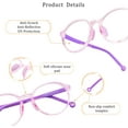 thumbnail image 5 of LifeArt Kid Blue Light Blocking Glasses, Filter 85% of Harmful Blue Light, Anti Eyestrain and Blurry, Computer Glasses(Clear Pink), 5 of 7