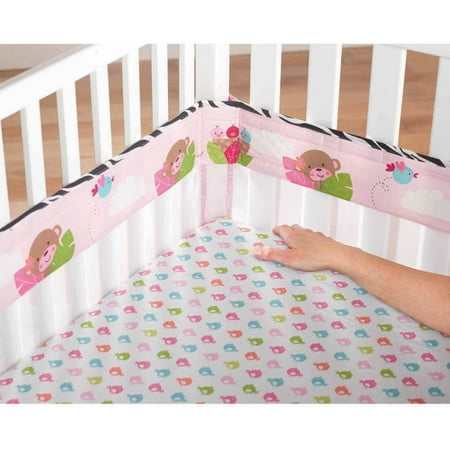 Garanimals Wild Life Fresh Air Crib Liner Walmart Com Walmart Com