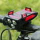 thumbnail image 4 of 4 en 1 bicicleta teléfono cargador soporte faro ciclismo luz (rojo 4000 mAh), 4 of 4