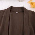 thumbnail image 6 of WCJM Warm Robes for Women Womens Open Front Long Sleeve Sleepwear Two Layer Relaxed Pajama Robe, 6 of 8