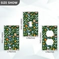 thumbnail image 7 of Yayeee Blank Wall Plate Cover 1-Gang 4.5"x2.7" Home Unused Decorative Outlet, Flourish Flowers Pattern, 7 of 7
