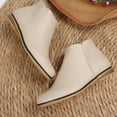 thumbnail image 5 of VitNoiva Kids Ankle Boots Side Zipper Lightweight Winter Toddler And Kids Girls Booties School Shoes, 5 of 7
