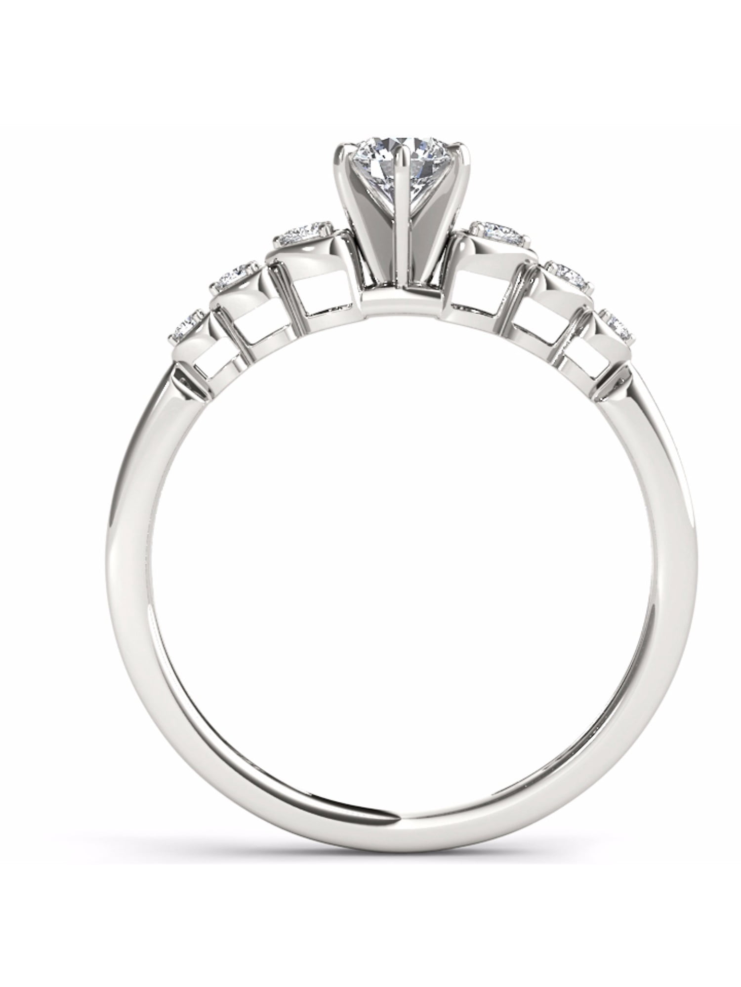 1/3 Carat T.W. Diamond Solitaire 10kt White Gold Engagement Ring