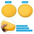 thumbnail image 3 of Uxcell 7 Inch Flying Disc, TPR Flying Discs Soft Waterproof for Adults Dog Outdoor Playing Sport Game, Yellow 3Pcs, 3 of 6