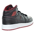 thumbnail image 3 of Air Jordan 1 Mid BG Big Kid's Shoes Black/White/Gym Red 554725-028 (4 M US), 3 of 6