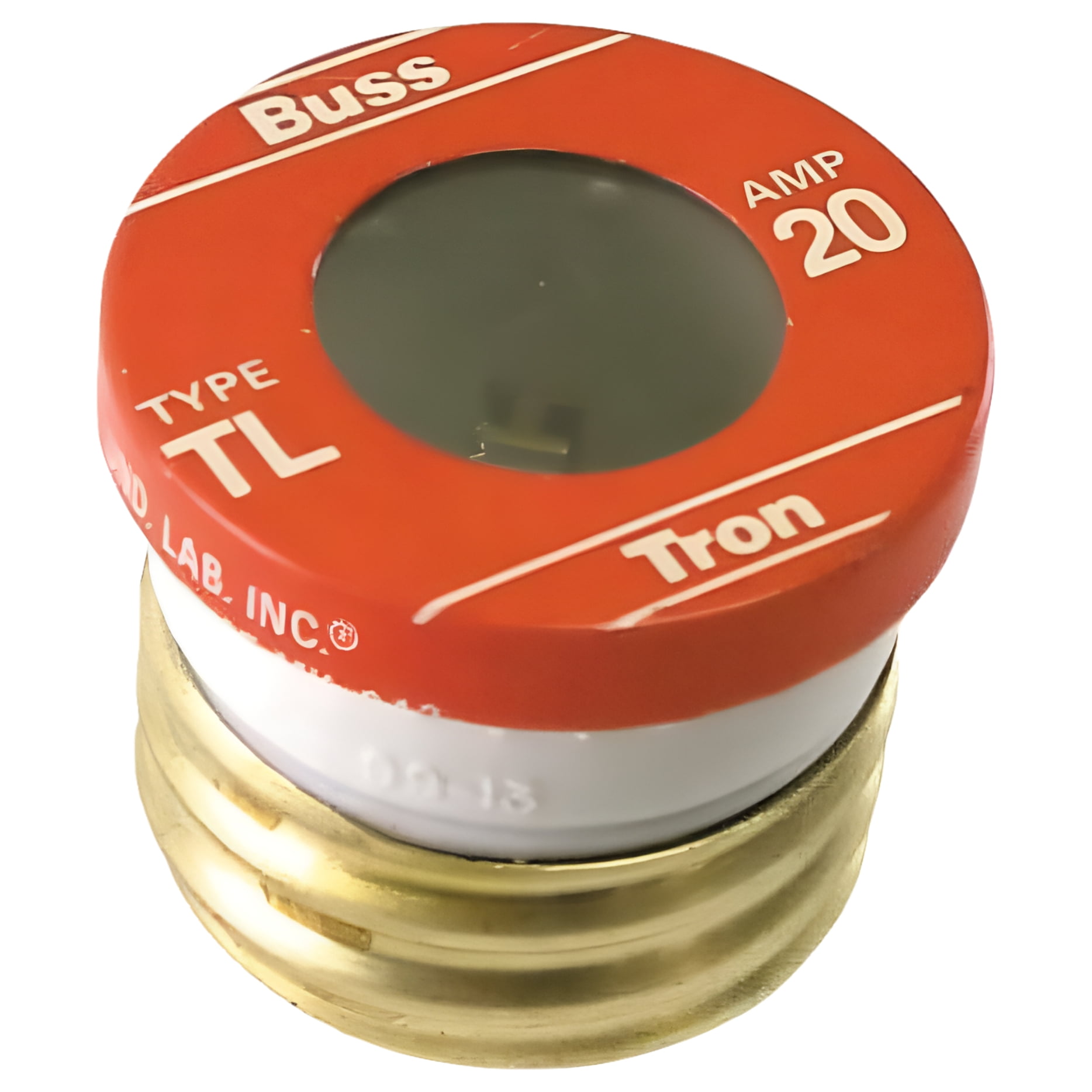 Cooper Bussmann TL-20PK4, 20A, Time Delay Plug Electrical Fuse 4 Piece