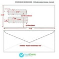 thumbnail image 3 of 2 X 500 #10 Double Window Envelopes - Regular Gummed, White Security Envelopes - 4" 1/8 X 9" 1/2, 3 of 5