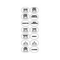 thumbnail image 1 of Set de etiquetas Marinco 713 para 701 Contour Battery Master Switch, 1 of 1