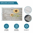 thumbnail image 6 of You Are My Sunshine Placemats Set of 8, Yellow Sunflowers Cute Bees Heart Retro Wood Placemats for Dining Table, Place Mats for Kitchen Tabletop, Waterproof Wipeable Dining Table Mats Set, 6 of 9