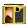 thumbnail image 4 of Elehold Multilayer Metal Case for iPhone 14 Pro 6.1",Hard PC Plastic+PVC Material+EVA New Material Military-Grade Protection Built-in 9H Screen Protector Protective Rugged Heavy Duty Case,Yellow, 4 of 6