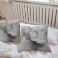 thumbnail image 6 of Grey Ombre Marble Throw Pillow Covers 16x16 Inch Set of 2, Gray Marble Crack Abstract Modern Waterproof Outdoor Pillow Covers, Decorative Cushion Pillowcases for Couch, Sofa, Bed, Garden, Patio, 6 of 9